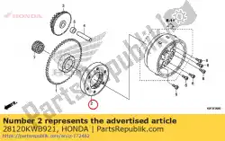 Aqui você pode pedir o conjunto de embreagem, unidirecional (kyushu musashi seimitsu) em Honda , com o número da peça 28120KWB921: