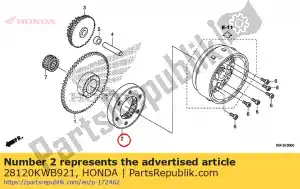 honda 28120KWB921 conjunto de embreagem, unidirecional (kyushu musashi seimitsu) - Lado inferior