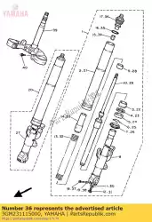 Aquí puede pedir perno, tapa de Yamaha , con el número de pieza 3GM231115000: