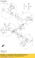 3560108JB0, Suzuki, lamp assy,fr tu suzuki gsx s1000a sv650a sv650ua gsxs1000az gsxs1000a sv650au sv650xau sv650xa 1000 650 , New