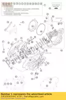 59030000444, KTM, carter moteur 2006 ktm exc smr sx sxs xc 250 400 450 525 2006 2007, Nouveau