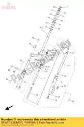 buis, buiten (links) van Yamaha, met onderdeel nummer 5RWF31261000, bestel je hier online: