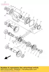 sluitring, slot (3fa) van Yamaha, met onderdeel nummer 902152227600, bestel je hier online: