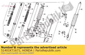 Honda 51401KT1671 spring,fr.cushion - Bottom side