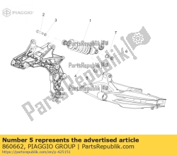 Aprilia 860662, Tuerca de anillo, OEM: Aprilia 860662