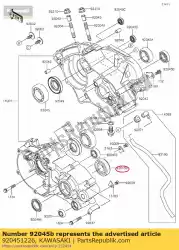 Aquí puede pedir rodamiento de bolas, 6204 kx80-l2 de Kawasaki , con el número de pieza 920451226: