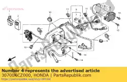 Aqui você pode pedir o cap assy., supressor de ruído em Honda , com o número da peça 30700KCZ000: