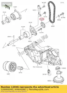 kawasaki 120460040 sprocket,18t,bf04m er650a6s - Bottom side