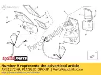 AP8127249, Piaggio Group, Câblage de feu arrière droit harn. aprilia  atlantic 125 200 250 300 400 2003 2004 2005 2006 2007 2010 2011, Nouveau