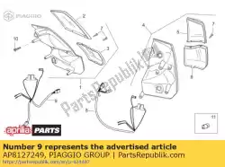 rh achterlicht kabelboom van Piaggio Group, met onderdeel nummer AP8127249, bestel je hier online: