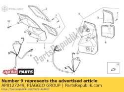 Aprilia AP8127249, Wi?zka przewodów tylnych ?wiate? prawych., OEM: Aprilia AP8127249