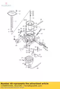 Suzuki 1358005500 capteur assy - La partie au fond