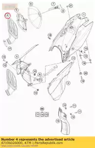 ktm 47106026000 carburetor connecting - Bottom side