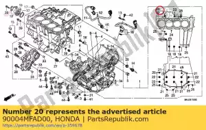 honda 90004MFAD00 parafuso, especial, 7x42,5 - Lado inferior