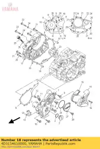 yamaha 4D3154610000 gasket, crankcase cover 2 - Bottom side