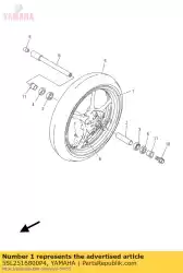 Tutaj możesz zamówić odlewane ko? O, przód od Yamaha , z numerem części 5SL2516800P4: