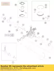 Here you can order the crankshaft rep. Kit sx-f 13-15 from KTM, with part number 00050002311: