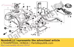 Aquí puede pedir tubo a, respiradero de Honda , con el número de pieza 17544MFFD00: