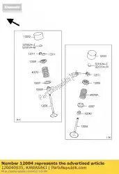 Tutaj możesz zamówić wlot zaworu od Kawasaki , z numerem części 120040035: