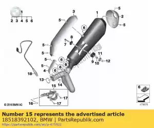 bmw 18518392102 bracket set - Bottom side