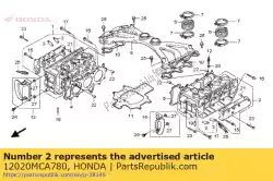 Qui puoi ordinare testa in testa, l cilindro da Honda , con numero parte 12020MCA780: