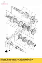 Here you can order the brg,r-b 5205 52mm 190g ky from Yamaha, with part number 933052050200: