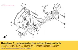 Aquí puede pedir tapa, manivela izquierda de Honda , con el número de pieza 11341KSP910NC: