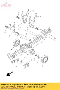 yamaha 1SL185410000 cam, shift - Onderkant