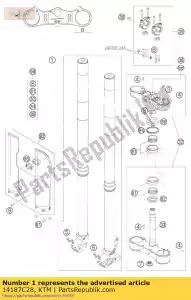 ktm 14187C28 widelec kpl.wp 48 250 / 300xc + sd 07 - Dół