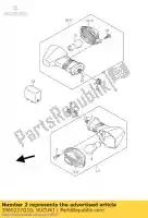 3560227G10, Suzuki, lampe assy, ??avant suzuki dl dl v-strom 650 1000 2007 2008 2009 2010 2011, Nouveau