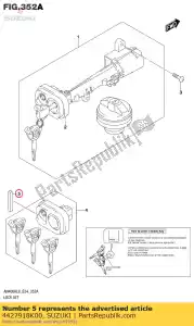 suzuki 4427918K00 poduszka, pokrywa zbiornika przód nr - Dół