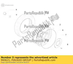 Ici, vous pouvez commander le pneumatico post. 140 / 60-13 sava auprès de Piaggio Group , avec le numéro de pièce 949621: