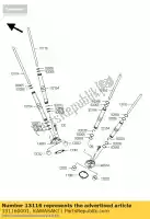 131160001, Kawasaki, rod-push vn2000-a1h kawasaki vn 2000 2004 2005 2006 2008 2009 2010, Nuovo