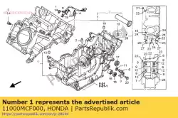 geen beschrijving beschikbaar op dit moment van Honda, met onderdeel nummer 11000MCF000, bestel je hier online: