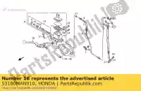 53180MAN910, Honda, m? bruke 910za eller zb honda nx dominator  nx650 650 , Nieuw