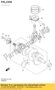 suzuki 1216429G000B0 lager, slinger p - Onderkant