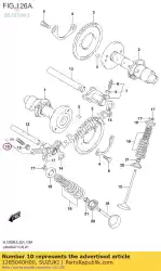 Here you can order the arm comp,valve from Suzuki, with part number 1285040H00: