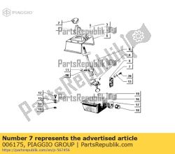 Aprilia 006175, Podk?adka zwyk?a, OEM: Aprilia 006175