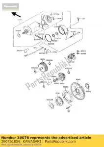 kawasaki 390761056 limiteur kl650-a1 - La partie au fond