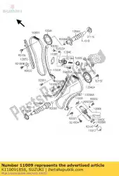 Here you can order the gasket,tensione from Suzuki, with part number K110091858: