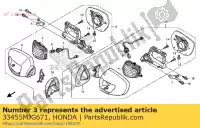 33455MJG671, Honda, socket comp,l honda gl goldwing bagger f6 b  a gl1800b 1800 , New