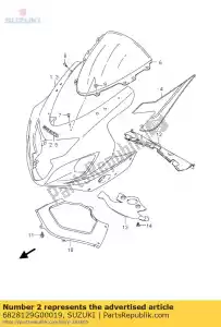 Suzuki 6828129G00019 emblème, 