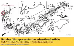 hoofdleiding c, fr. Rem van Honda, met onderdeel nummer 45125MCA970, bestel je hier online: