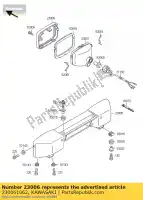 230061062, Kawasaki, rim-lampada kawasaki klf300 4x4 300 , Nuovo