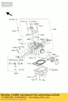 110080080, Kawasaki, cabeza-comp-cilindro kawasaki kx  r m f kx250f 250 , Nuevo