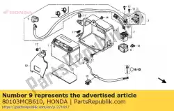 Aqui você pode pedir o caso, bateria em Honda , com o número da peça 80103MCB610: