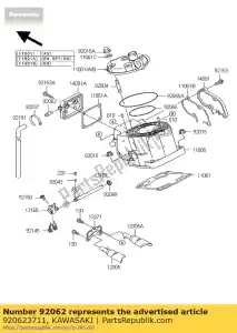 kawasaki 920623711 bico kx125-m1 - Lado inferior