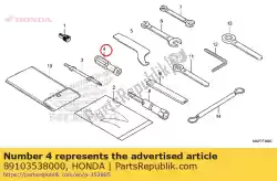 grip van Honda, met onderdeel nummer 89103538000, bestel je hier online: