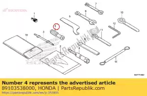 honda 89103538000 apretón - Lado inferior