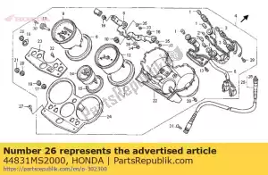 Honda 44831MS2000 cabo, interno - Lado inferior